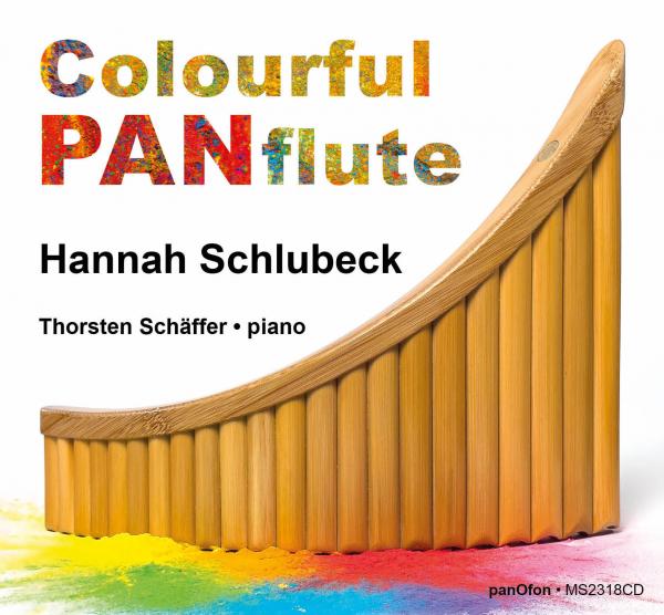 CD Cover Coulourful Panflute - Hannah Schlubeck